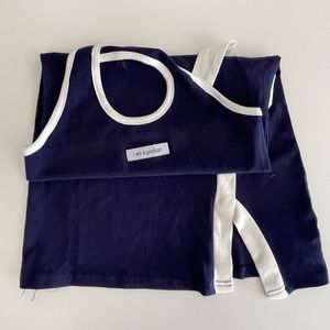 Size s in general ,cotton,mini ,cool for summer,ocean blue and white